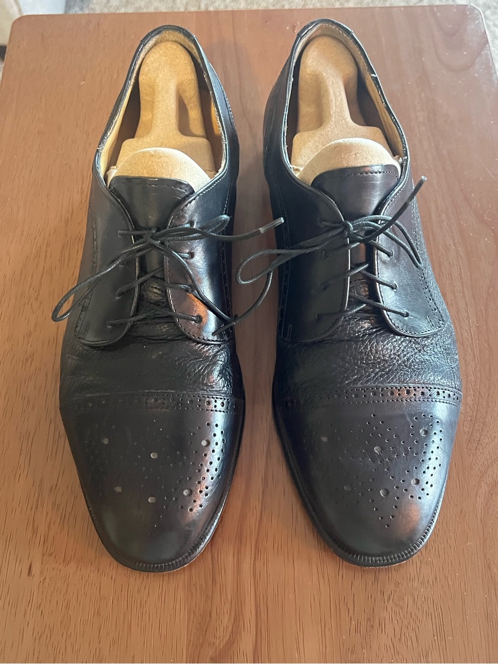 Pronto Uomo Firenze Leather Cap-toe Dress Shoes